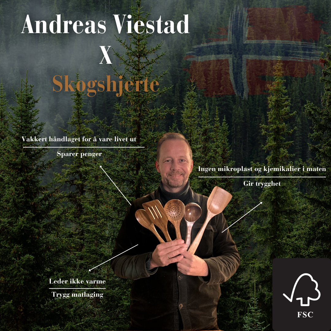 Skogshjerte Kjøkkenset- 100 % tre og skandinavisk design